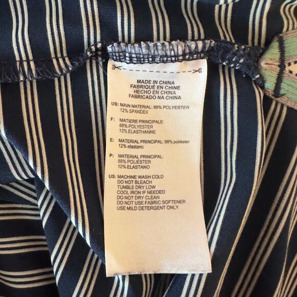 Adidas Golf Men’s Striped Polo Shirt Size 2XL Performance Activewear Blue White - Picture 6 of 10